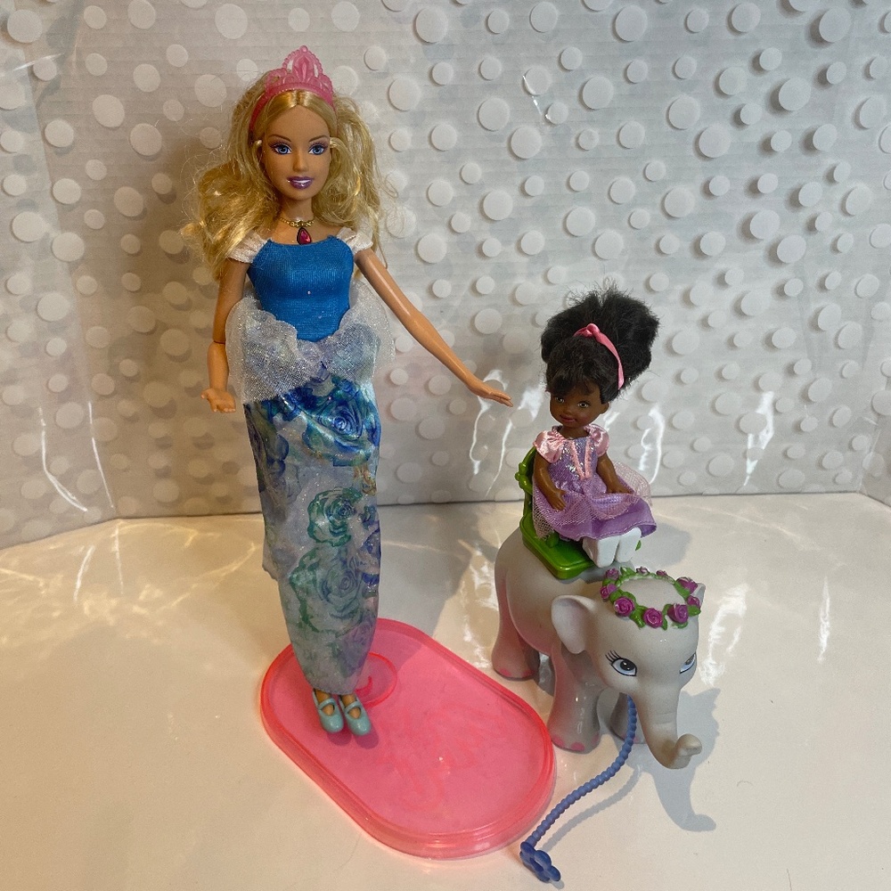 Barbie as The Island 🏝️ Princess 🎶Rosella Doll with Tika elephant